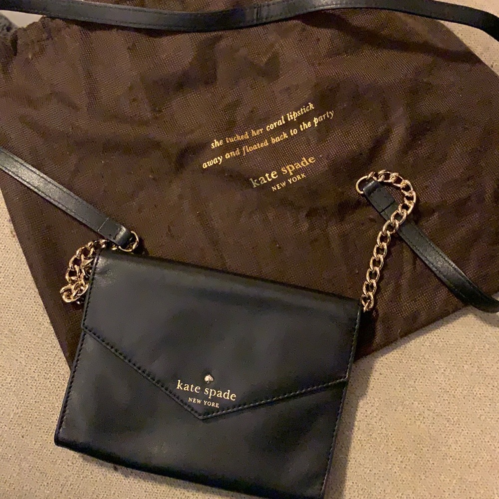 Kate Spade black crossbody - perfect condition!